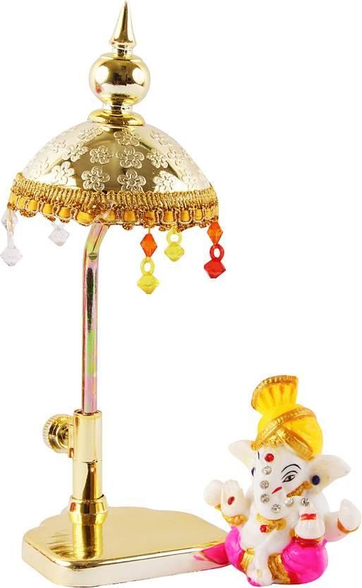 Exquisite Marble Lord Ganeshs with Umbrella - Diwali Special - Get 2 For The Price Of 1 🙏
