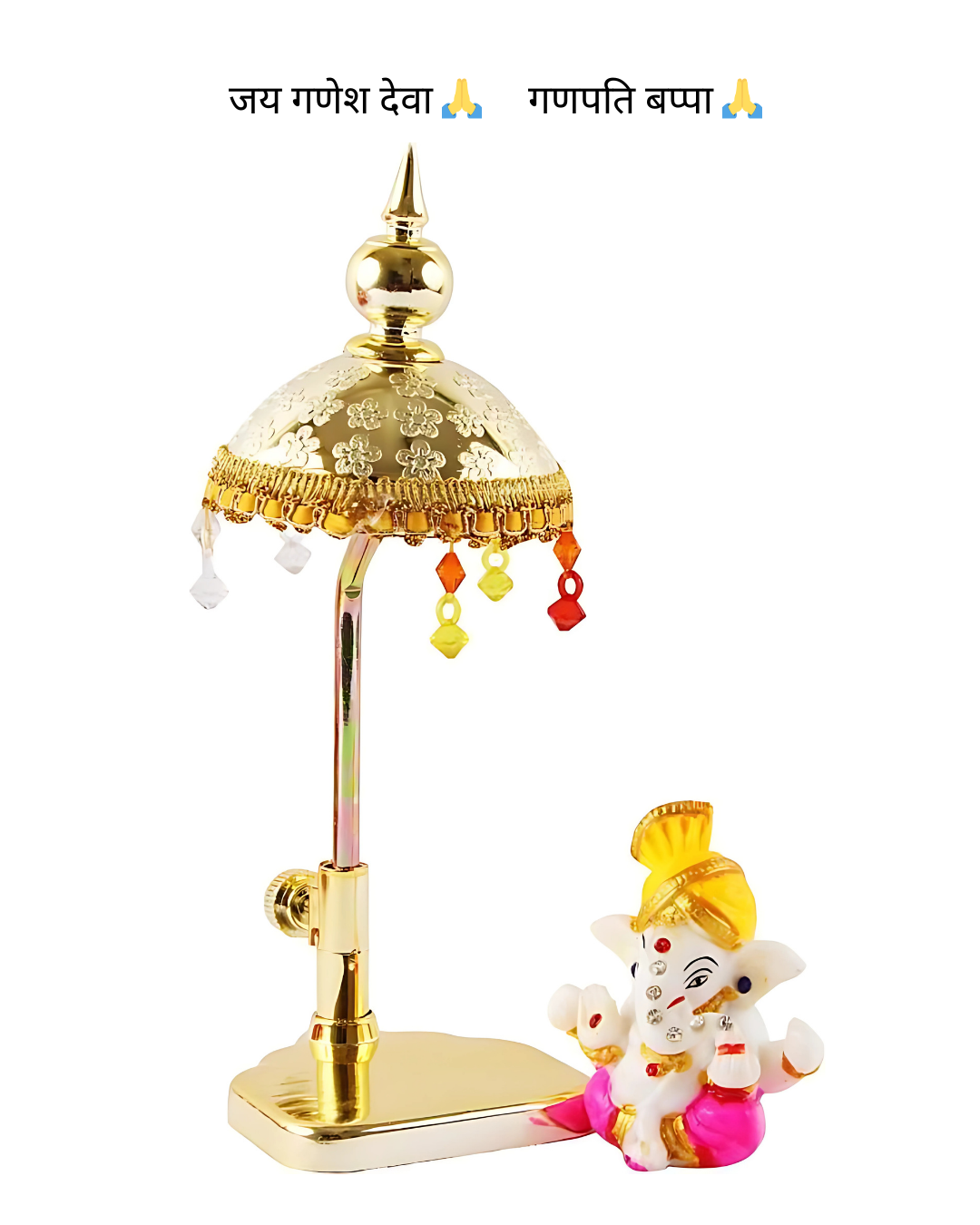 Exquisite Marble Lord Ganeshs with Umbrella - Diwali Special - Get 2 For The Price Of 1 🙏
