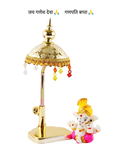 Exquisite Marble Lord Ganeshs with Umbrella - Diwali Special - Get 2 For The Price Of 1 🙏