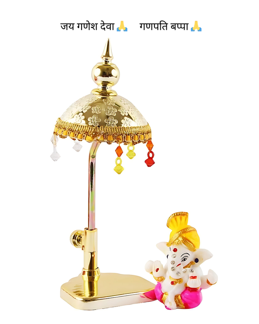 Exquisite Marble Lord Ganeshs with Umbrella - Diwali Special - Get 2 For The Price Of 1 🙏