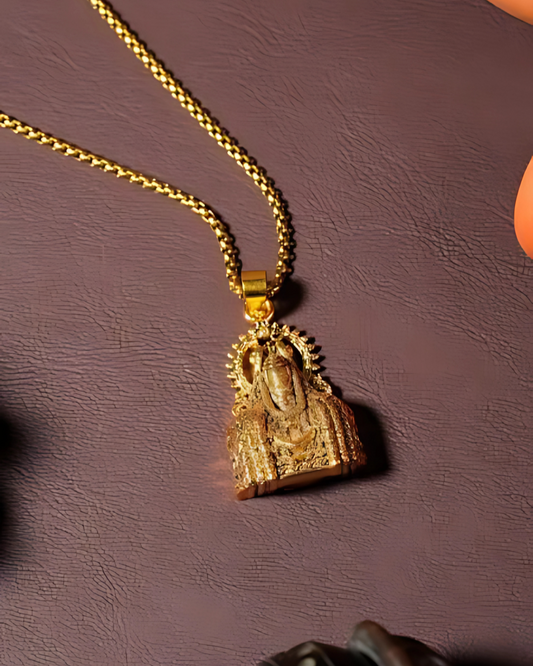 Gold-Plated Lord Shiva Shivling Mahadev Pendant Chain - Get 2 For The Price Of 1 (Har Har Mahadev)🙏